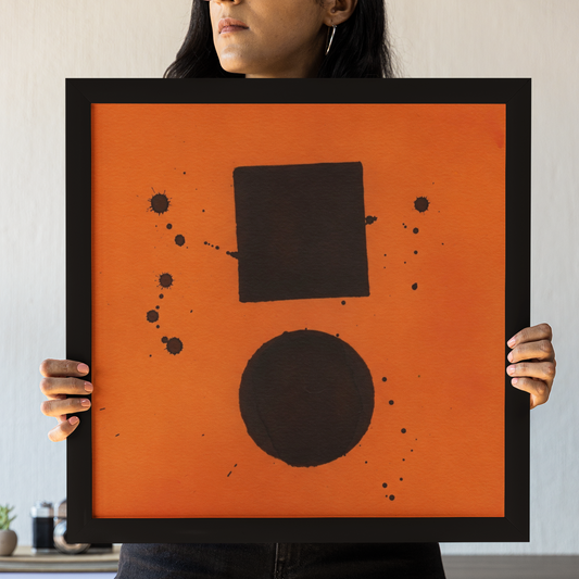 Signal 1016 - Charged Black and Orange Organization Poster