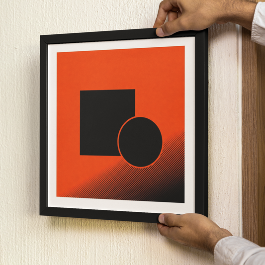 Signal 808 - Retro Geometric Poster